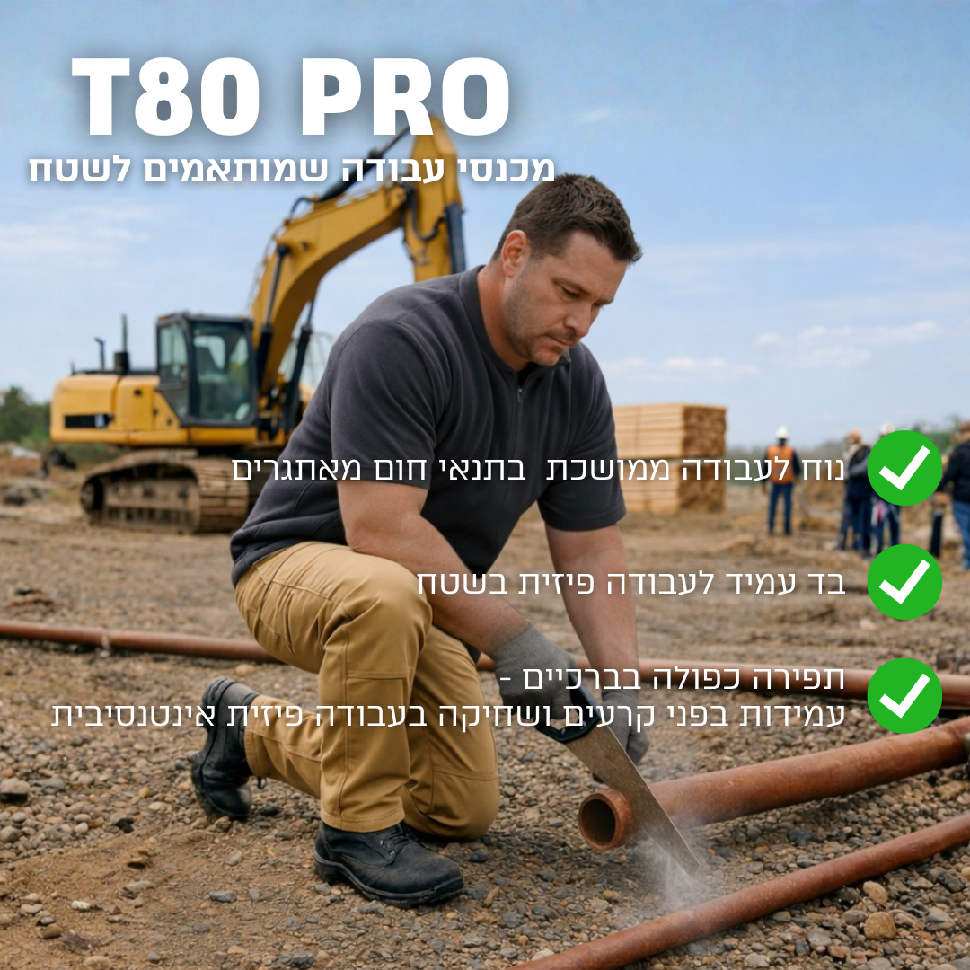 מכנס עבודה מקצועי (קיץ) | T80 PRO CAMP