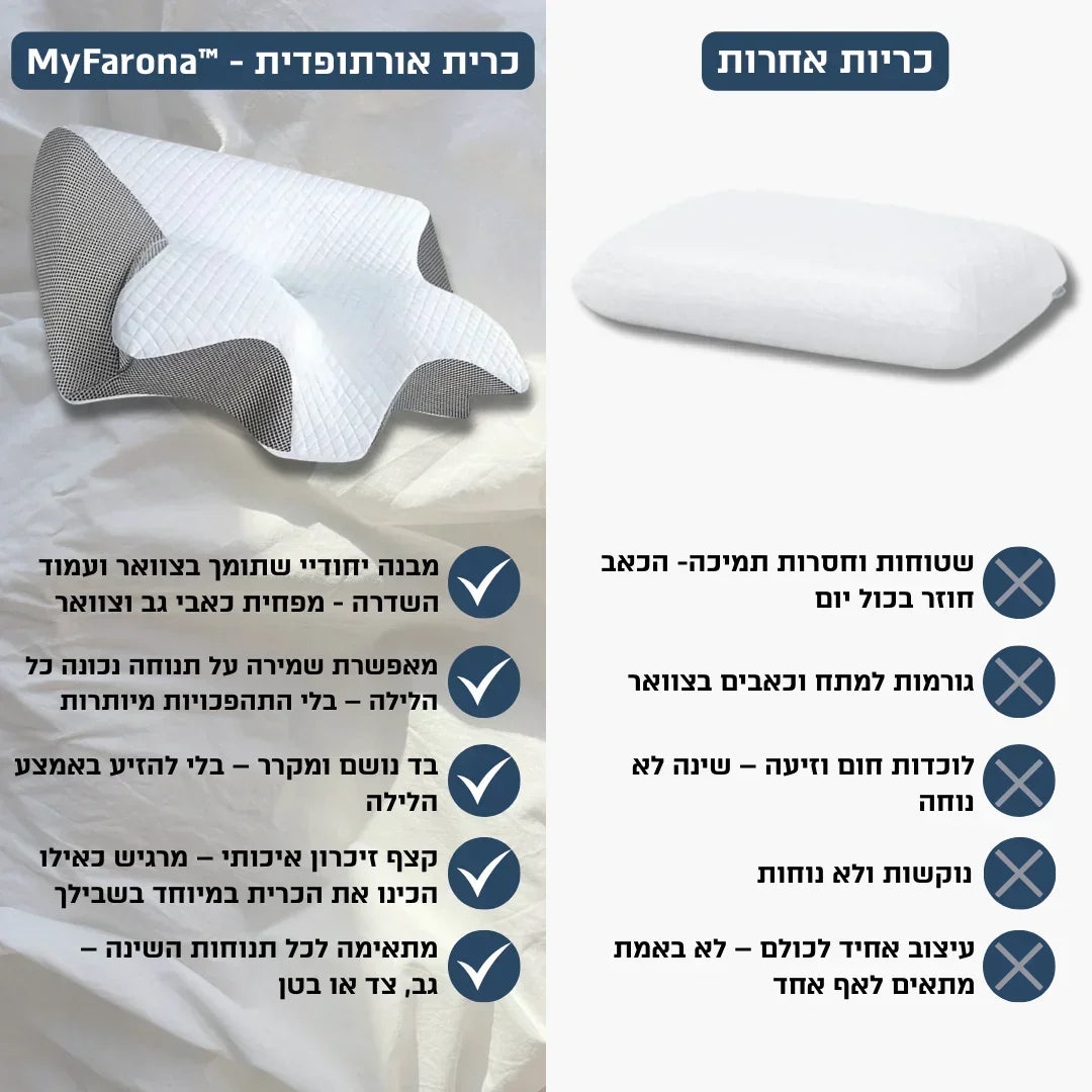 כרית אורתופדית - ™MyFarona